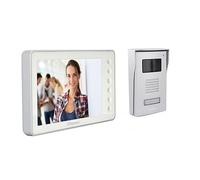 Videophone CHACON 2 fils 7'' - Blanc - IP44 - Vision nocturne - Garantie 2 ans