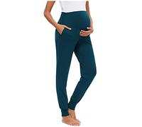 Chaconak Pantalons de Jogging Décontractés Camouflage pour Femmes de Maternité Pantalons de Détente Femme Enceinte Taille Haute élastique élégant Legging de Grossesse Sport Yoga Fitness