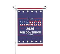 Chad Bianco, Candidat Au Poste De Gouverneur En 2026, Est Candidat Au Poste De Gouverneur. Drapeau De Jardin Décoratif Drapeaux De Jardin Double Face Drapeau De Cour Pour Plage Fêtes 30X45cm
