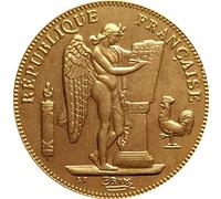 Chaenyu Pièce de Monnaie française 1887 plaqué Or Argent Antique Dollar Collection Artisanat pièce de Monnaie Cadeau commémorative