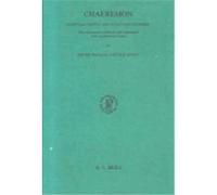 Chaeremon, Egyptian Priest and Stoic Philosopher of Alexandria Chaeremon, P.W. Van Der Horst (Auteur)