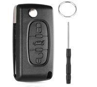 Chaexii Pour Peugeot 207, 3 boutons, coque de clé de rechange pour Peugeot 407 307 308 207 CC SW Clés de voiture CE0536, accessoires de clé avec outil de démontage de broches