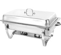 Chafing Dish, acier inoxydable, cadre rabattable, argenté