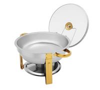Chafing Dish Buffet Set de 5 l en acier inoxydable Récipient rond pour