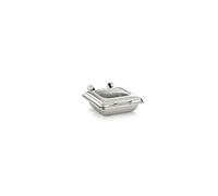 Chafing Dish Carré avec Couvercle en Verre