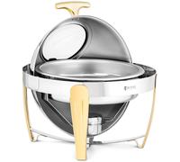 Chafing Dish Chauffe-plat professionnel Couvercle Rond 6L 1 Brûleur
