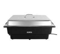 Olympia - Chauffe-Plats électrique Olympia 13,5 l - Chafing Dish avec contrôle de température réglable et Couvercle en Acier Inoxydable, réchaud de Buffet CM266
