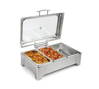 Chafing Dish électrique pour Buffet, Ensemble de Buffet en Acier Inoxydable avec contrôle de la température, idéal pour Les Services de Traiteur, Les banquets et diverses réceptions(1/3 Pan)