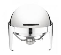 Chafing dish inox rond 6 Litres, finition polie