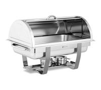 Chafing Dish Professionnel Bain-Marie Chauffe-Plat 2 Bruleurs GN 1/1 8,5L Étroit