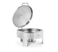 Chafing dish professionnel - HELLOSHOP26 - 5,8 litres - Acier inoxydable - Design élégant - Poignée Cool Touch