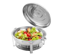 Chafing-Dish Récipient rond en acier inoxydable pour buffet et fête 9 l