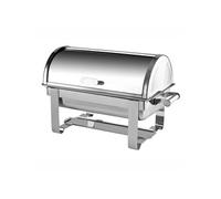 Chauffe plat & assiette GENERIQUE Chafing Dish Rectangulaire avec Couvercle Roll Top 9,5 L - Pujadas - - Acier inoxydable9,5 x390mm