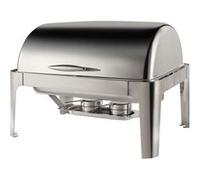 Chafing Dish Rectangulaire avec Couvercle Roll Top 9 L - Pujadas - - Acier inoxydable9