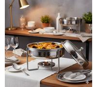 Chafing dish rond martelé 5l