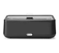 HENDI Chafing dish électrique, UNIQ, chauffe-plats, récipient chauffant, réchaud pour buffet, au bain marie, 12,5L, 220V, 700W, 607x402x(H)245mm, verre trempé, inox, Alu, PP, noir