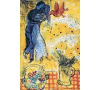Chagall, Marc - Les Amoureux aux Marguerites + Poster D'