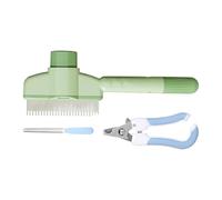 Chaies Brosse Slicker pour chat - Peigne pour chaton - Brosse Slicker de précision avec tasse de déverrouillage pour le soin quotidien des cheveux