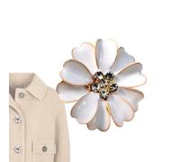 Chaies Cache-boutons, décoration en forme de fleur en strass - Boutons de manchette pour femme - Pour jeans, couture, chemisier, chemise