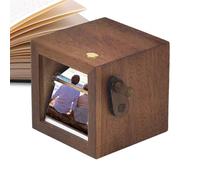 Chaies Cadre photo en bois avec éclairage - Décoration faite à la main pour homme et femme - Pour scrapbooking, mariage, salon, chambre à coucher, Saint-Valentin, anniversaire