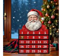 Chaies Calendrier de l'Avent | Décorations Festives En Bois Pour Jouets À Exposer | Calendrier D'Avent Pour Compte À Rebours,Pour Fêtes Vacances Bureau Tout-Petit Adolescents Adultes Garçons Filles