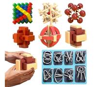 Chaies Casse-Tête pour | Puzzle Intellectuel À Emboîtement | Stimulation des Jouets Intellectuels | pour Développement Compétences Et Logique Classe École Maison Voyage