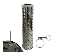 Chaies Chapeau de cheminée de cheminée, Couvercle de cheminée de poêle à Bois,Couvercle de cheminée en Acier Inoxydable - Tuyau de poêle de Camping Anti-brûlure, Accessoires pour Tente, ri