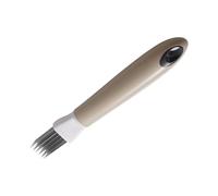 Chaies Couteau à l'éclairage déchiqueté, coupe-oignon vert, Hoplic Cutter Cutter en acier inoxydable, Gadget de slicer alimentaire multifonctionnel ménage pour les oignons, les poireaux, les