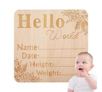 Chaies d'annonce pour nouveau-né, magnifique panneau d'annonce pour nouveau-né, de nom pour hôpital, de bienvenue en bois pour nouveaux cadeaux de bébé