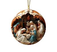Chaies Décorations de Noël de la Naissance de Jésus - Décoration Religieuse de Noël | Cadeau Religieux pour la Famille, Souvenir de la scène de la Nativité, Religieux pour Un ami de la Famille