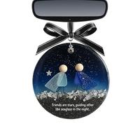 Chaies Décorations pour Amis | Pendentif Arbre De Noël en Acrylique 2D pour Décoration Maison | Pendentif d'Amitié en Acrylique pour Fêtes,pour Fêtes Chambre Extérieur Jardin Réunions Familiales