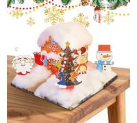 Chaies DIY Kit De Création De Noël | Kit Éducatif De Fabrication De Cartes De Vœux,Ensemble de Graffiti et d'Assemblage de Noël - Pour Adolescents Adultes Salle De Classe Décorateurs