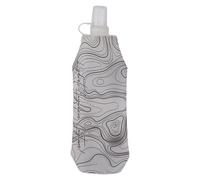 Chaies Gourde de voyage - Bouteilles d'eau pliables portables de 500 ml - Gobelet réutilisable anti-fuite pour les voyages, le sport, le camping, les activités de plein air, les randonnées à vélo