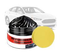 Chaies Intérieur de voiture en cuir - Rafraîchit les couleurs et entretien des tissus d'ameublement - 100 g de crème de rénovation pour sièges avant et arrière, tableau de bord, poignées de porte