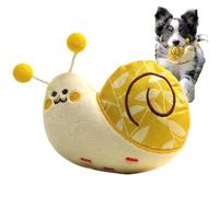 Chaies Jouet pour chien en peluche, jouet de nettoyage des dents pour chiots, jouet en forme d'escargot pour les mâcheurs agressifs