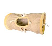 Chaies Lit Tubulaire pour Chat, lit Tunnel pour Chat | Tube de Grotte de Chat en Peluche,Lit Tunnel d'intérieur Pliable pour Chat, Tunnel de Jeu élégant pour Animaux de Compagnie, Jouets