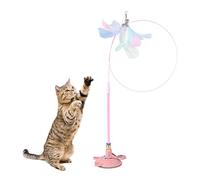 Chaies magique pour chat - Jouet à ventouse - Bâton à ressort interactif avec ventouse - Jouet Teaser multifonction pour se détendre - Jouet mignon pour la maison