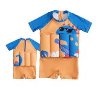 Chaies Maillot de bain d'aide à la natation pour tout-petits | Gilet de sauvetage pour fille | Design dinosaure | Gilet de sauvetage anti-éclaboussures pour enfants piscine
