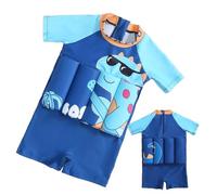 Chaies Maillot de bain pour enfant avec flottabilité - Gilet de sauvetage pour fille - Séchage rapide - Design dinosaure - Pour piscine, été, extérieur