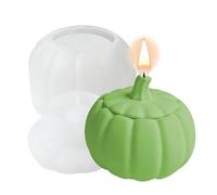 Chaies Moule en résine époxy Citrouille d'halloween avec Couvercle - Moules en résine époxy d'halloween - Moule en Silicone pour boîte de Rangement de Bijoux Faite Maison - Bougeoir