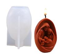 Chaies Moules de la Nativité en Silicone - Moule Religieux en Silicone de la Nativité de Jésus | Moule en Silicone Fait à la Main pour la Fabrication de Bougies en résine, Fournitures Artisanales