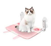 Chaies Perche de siège pour fenêtre pour chat, lit pour chat d'appartement, hamac pour chat de dessin animé avec ventouse - Étagère de sécurité amovible pour fenêtre en verre, portes en verre et