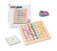 Chaies Planche à Piquets d'Empilage | Coffret de Jeu Éducatif Puzzle | Jeu De Société À Planche À Picots,pour, Garçons, Filles, Parents, Maison, Intérieur, École,