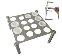 Chaies Porte-moules en résine pour pièces d'échecs - Support de pièces d'échecs en résine - Support de pièces d'échecs en métal - Porte-matrices en résine avec 1 support et 4 pieds - Supports
