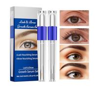 Chaies Solution de Pousse Ciliaire - 2 Pièces Liquide Épaississant Cils et Sourcils - Produits de Beauté pour Femmes Adultes aux Cils Fragiles Fins Clairsemés Courts Cadeau