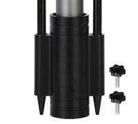 Chaies Support de canne à pêche pour tente de camping, parasol de plage | Support portable pour auvent coupe-vent, support de barre stable et réglable en alliage d'aluminium pour accessoires de