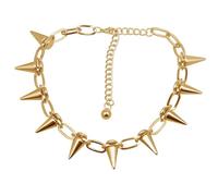 Chaïgour punk collier or/argent/noir rivet exagéré collier femmes et filles Choke accessoires (A)