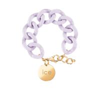ICE - Jewellery - Chain Bracelet - Lavender - Bracelet Mailles XL de Couleur Mauve pour Femmes Fermé d'Une Médaille Dorée (020351)