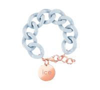 ICE-WATCH - Jewellery - Chain Bracelet - Pastel Blue - Rose-Gold - Bracelet Mailles XL de Couleur Bleue pour Femmes Fermé d'Une Médaille Rose-Gold (020920)