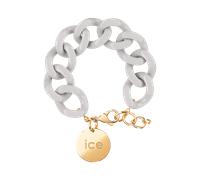 ICE - Jewellery - Chain Bracelet - Wind - Bracelet Mailles XL de Couleur Grise pour Femmes Fermé d'Une Médaille Dorée (020352)